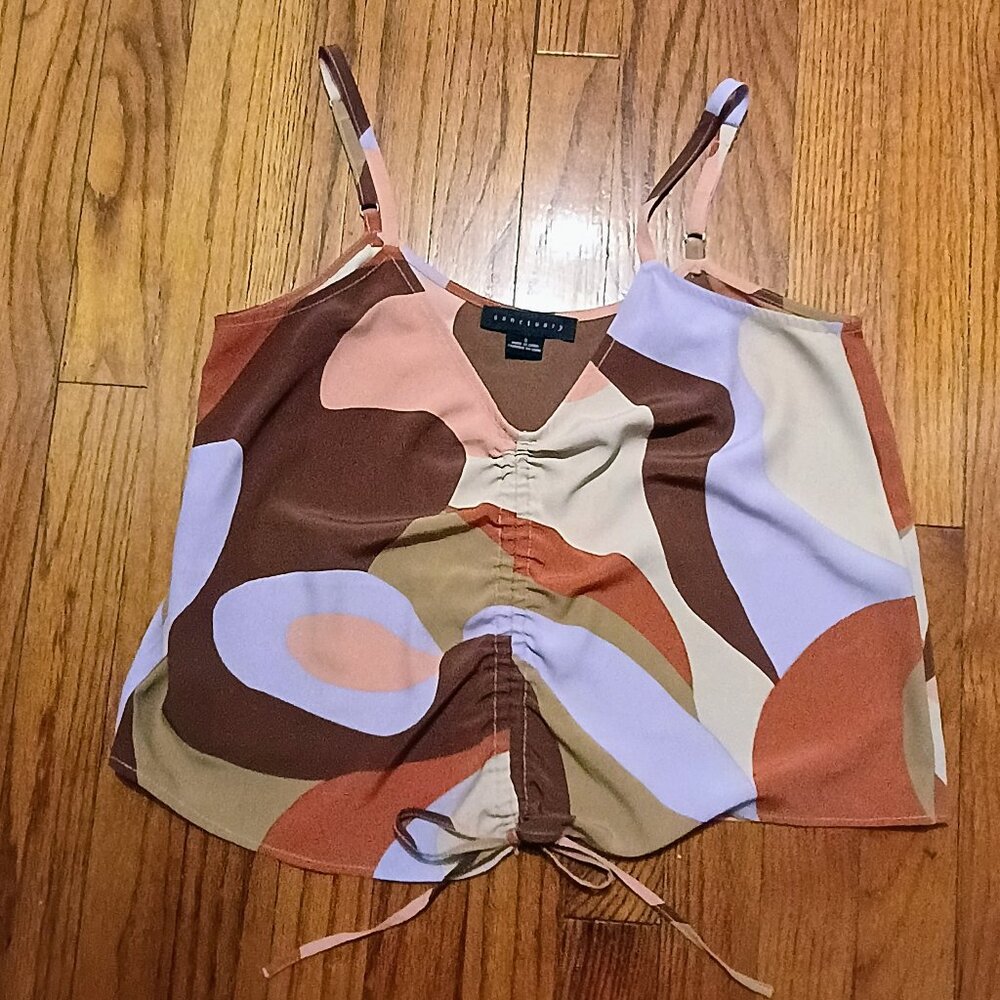 Sanctuary Multicolor Cinched Waist Tank Size Small